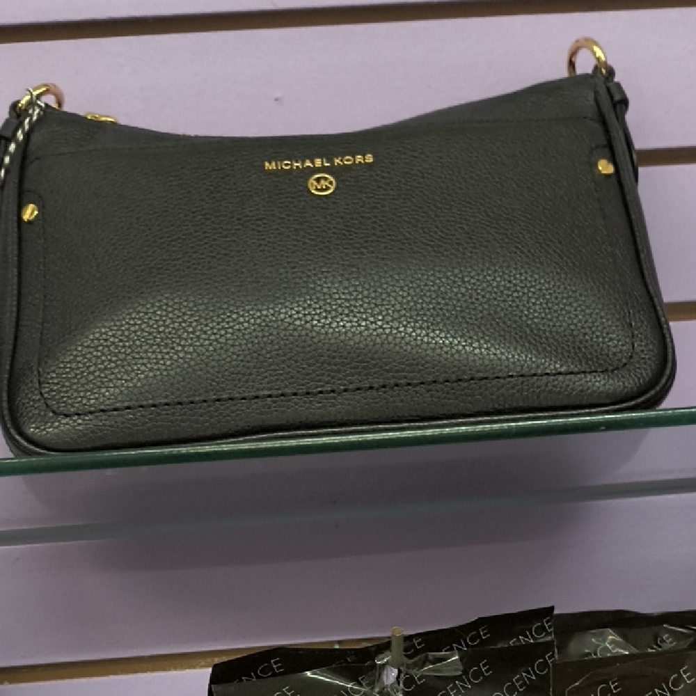 Michael Kors Black Pebbled Crossbody Bag